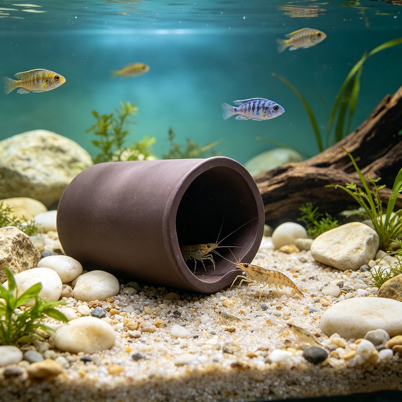 Hide Cave Ceramic - New Fish Tank Cave Aquarium Shelter