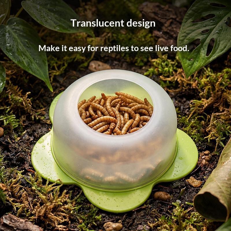 1Pc ABS Reptile Feeding Dish A - Water Dish Reptile ulasan dan harga