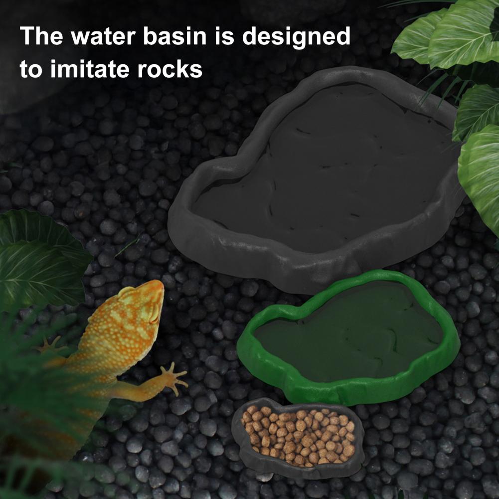 Reptile Feeder Plastic Imitati - Water Dish Reptile ulasan dan harga