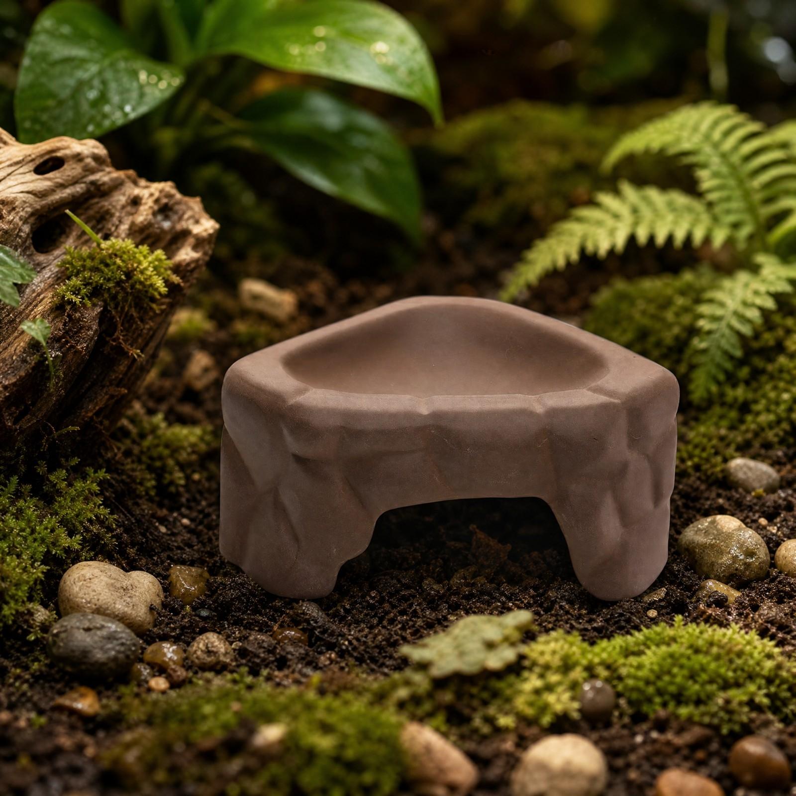 Reptile Feeding Platform Ceram - Hide Cave Ceramic ulasan dan harga